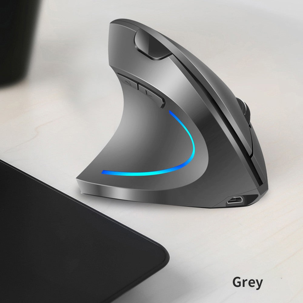 Rechargeable 2.4G Wireless Ergonomic Vertical Mouse with RGB Lighting & Adjustable DPI