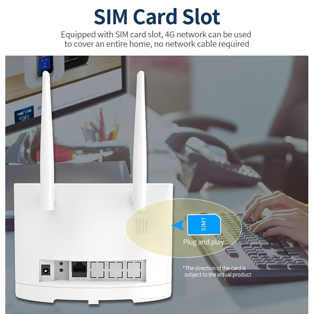 Sailsky XM311 300Mbps 4G LTE WiFi Router with SIM Slot & FOTA Upgrade - European Version