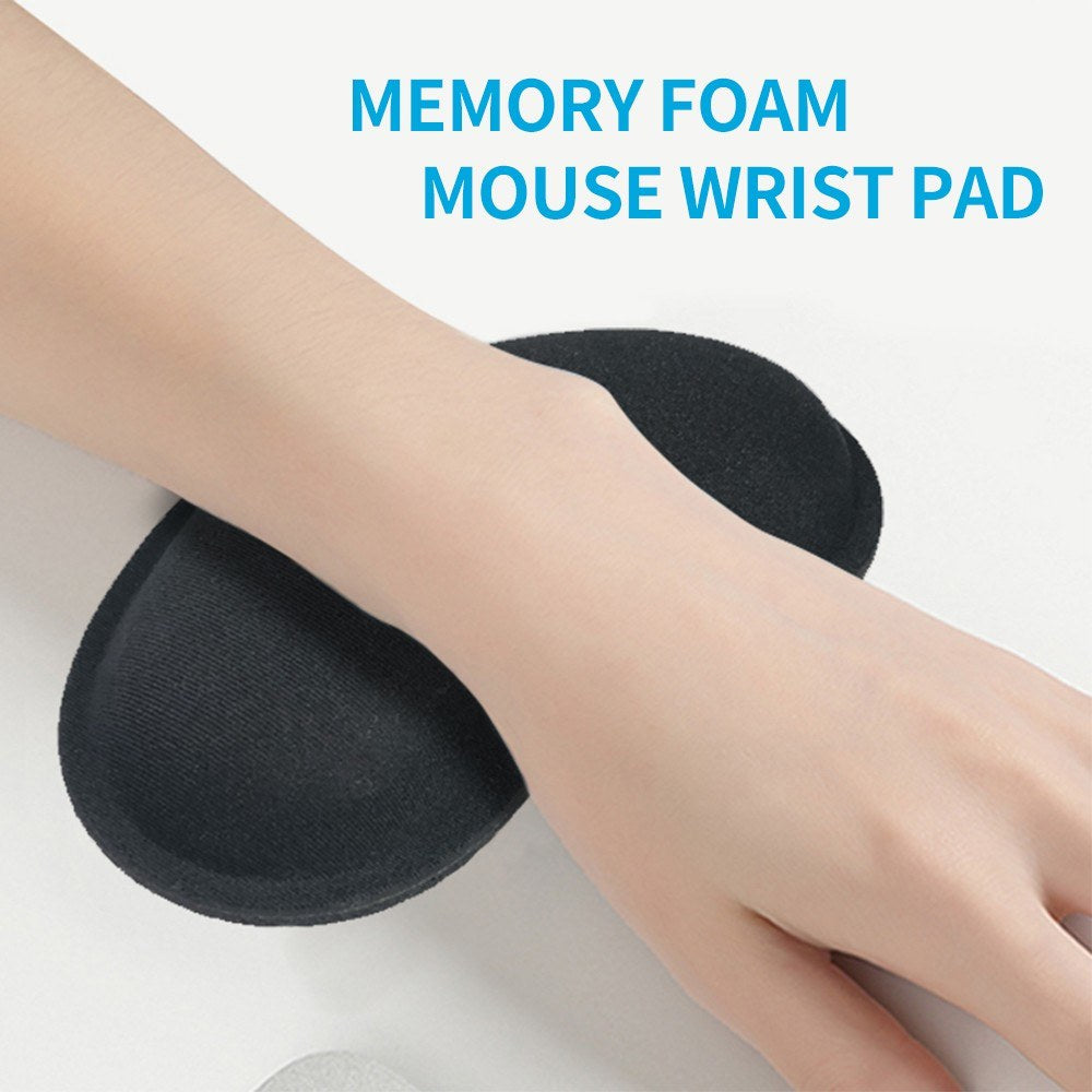 Pink Ergonomic Mouse Wrist Rest - Soft Memory Foam, Portable Anti-Slip Wrist Support Pad