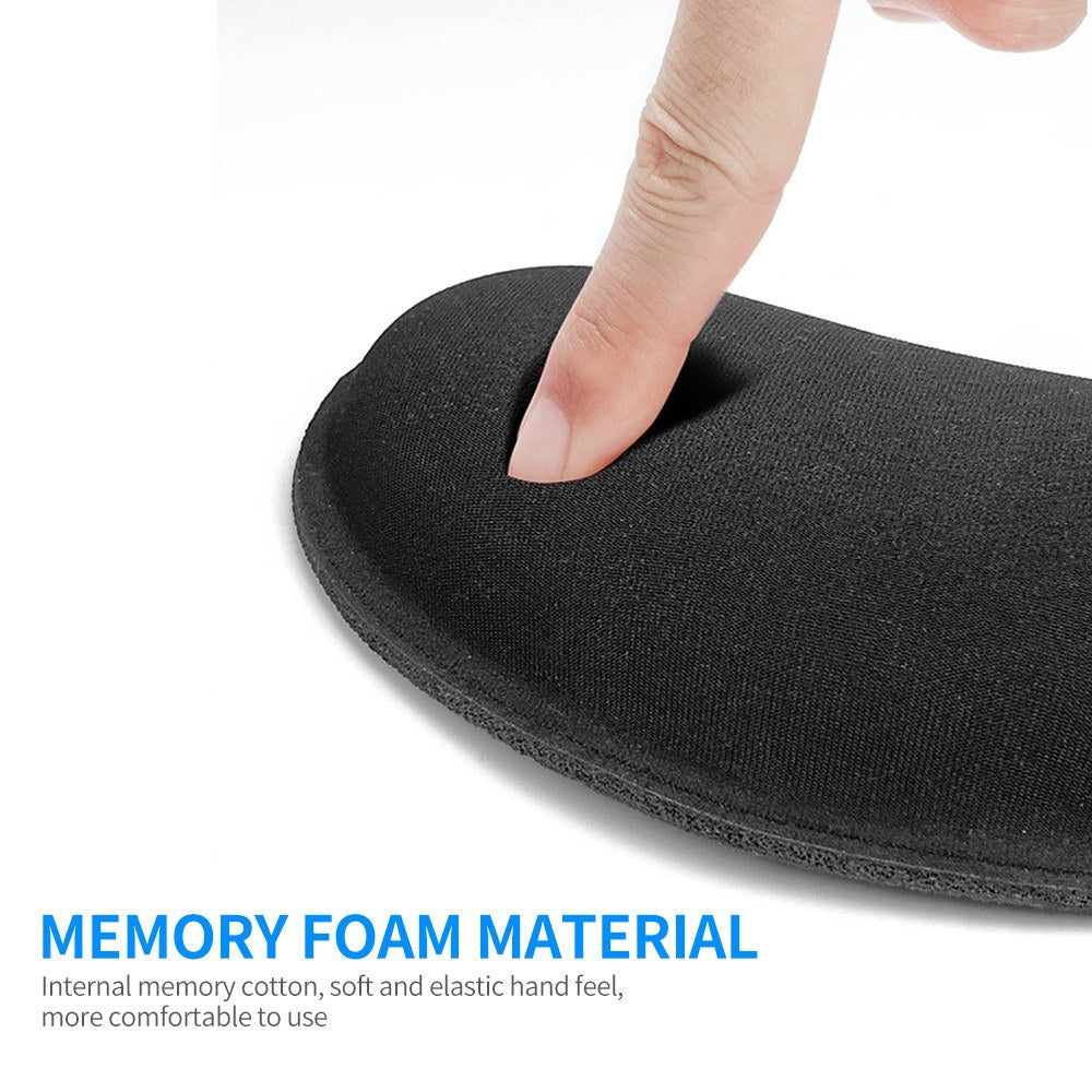 Pink Ergonomic Mouse Wrist Rest - Soft Memory Foam, Portable Anti-Slip Wrist Support Pad