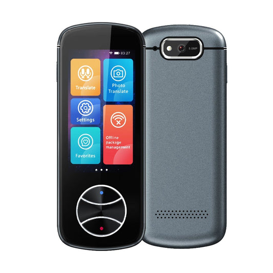 V10 Smart Translator 3 Touch Screen, Aluminum Alloy, 1500mAh Battery, Online/Offline/Photo Translation, Grey