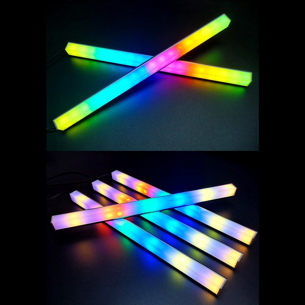 COOLMOON Dual-Sided Magnetic ARGB LED Light Strip with 5V 3-Pin Sync for PC Cases