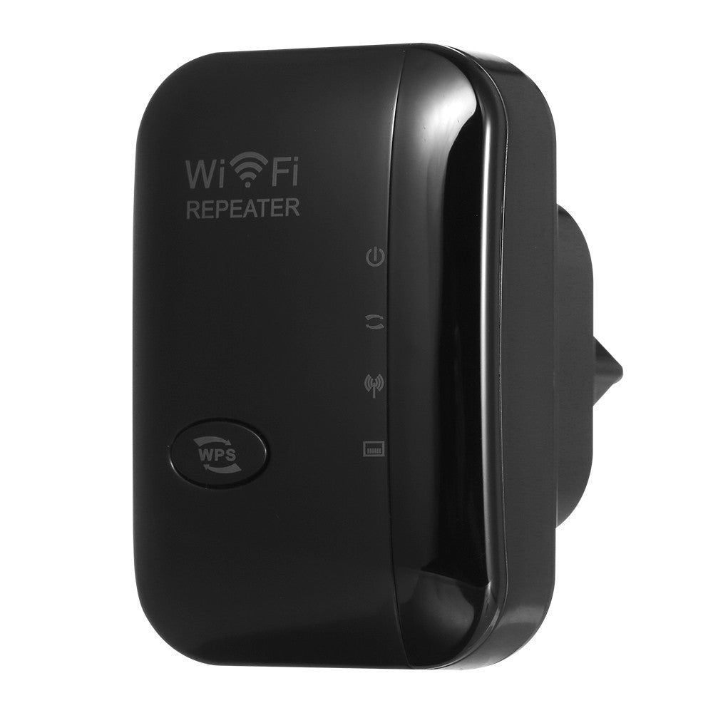 300M WiFi Signal Amplifier & Range Extender with Dual Internal Antennas | EU Plug | Home & Office - White