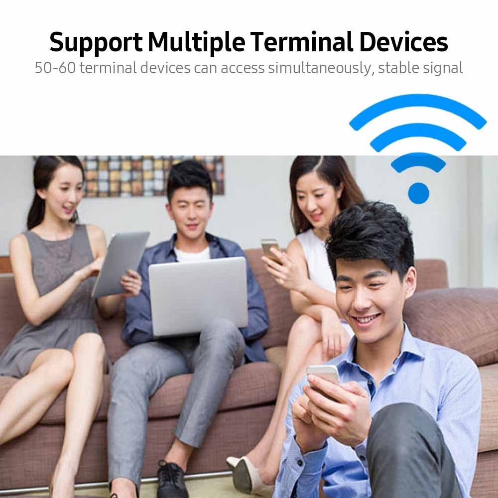 In-Wall 300Mbps WiFi Router & AP with USB and WPS Encryption