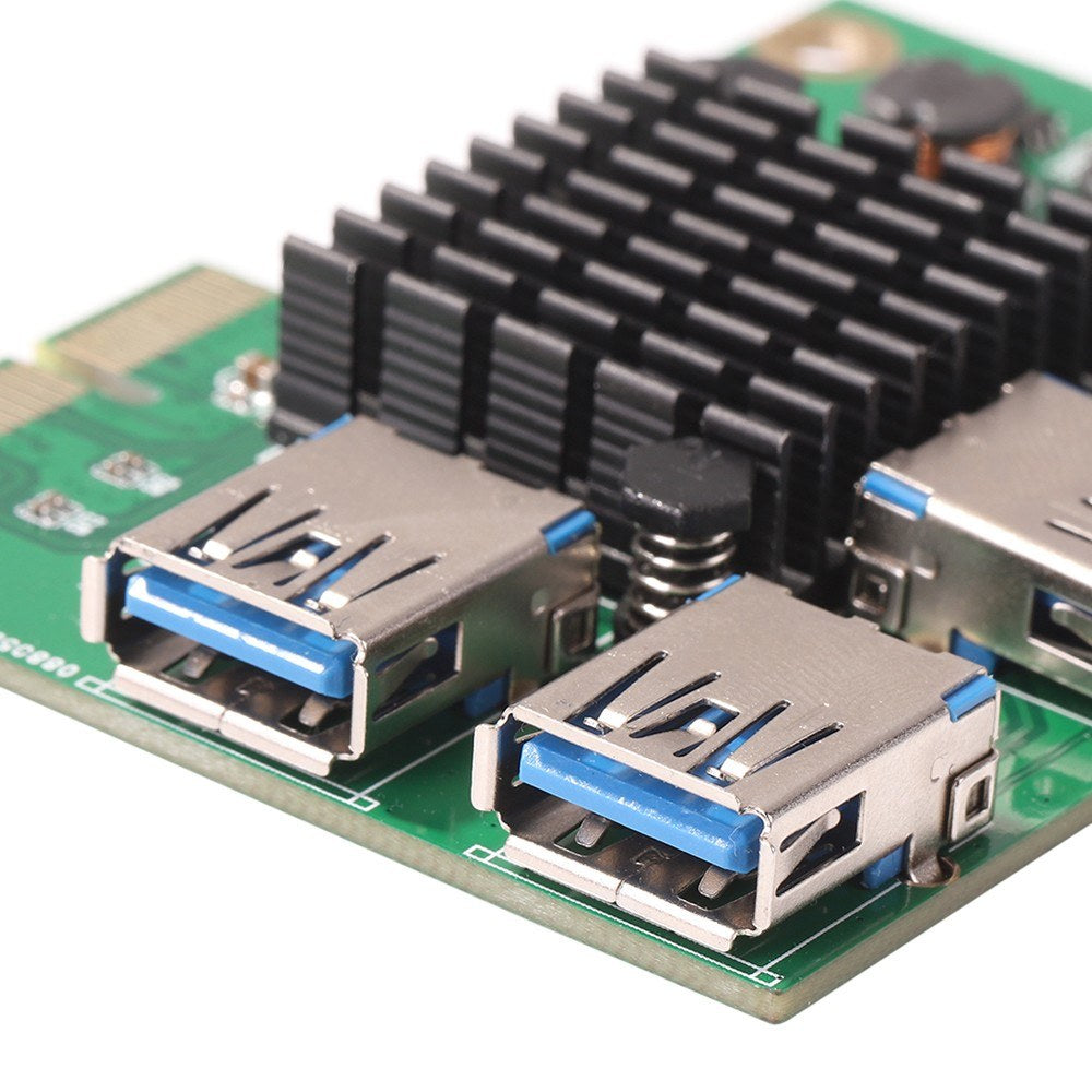 PCI-E X4 to USB 3.0 Adapter Board with 4-Port USB 3.0 Expansion