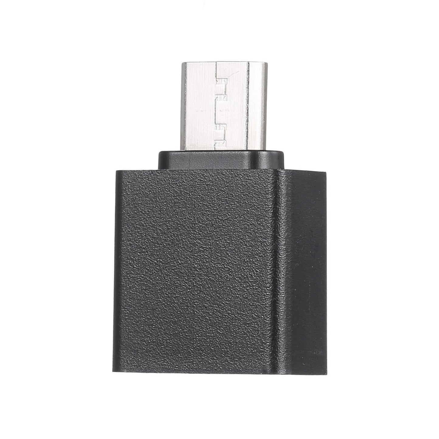 Portable OTG USB 2.0 Adapter - Mini Aluminum for iOS Devices, Black