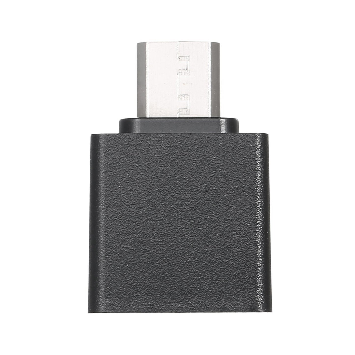 Portable OTG USB 2.0 Adapter - Mini Aluminum for iOS Devices, Black