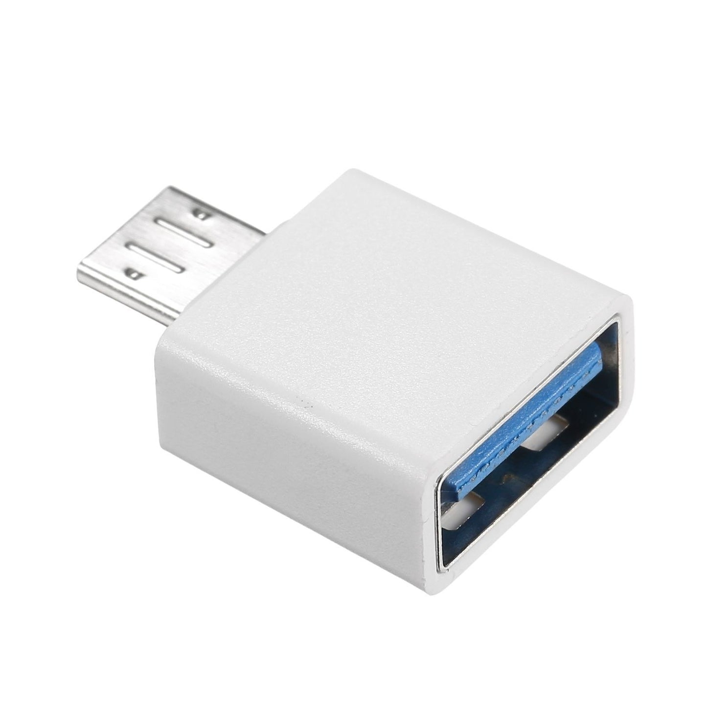 Portable OTG USB 2.0 Adapter - Mini Aluminum for iOS Devices, Black
