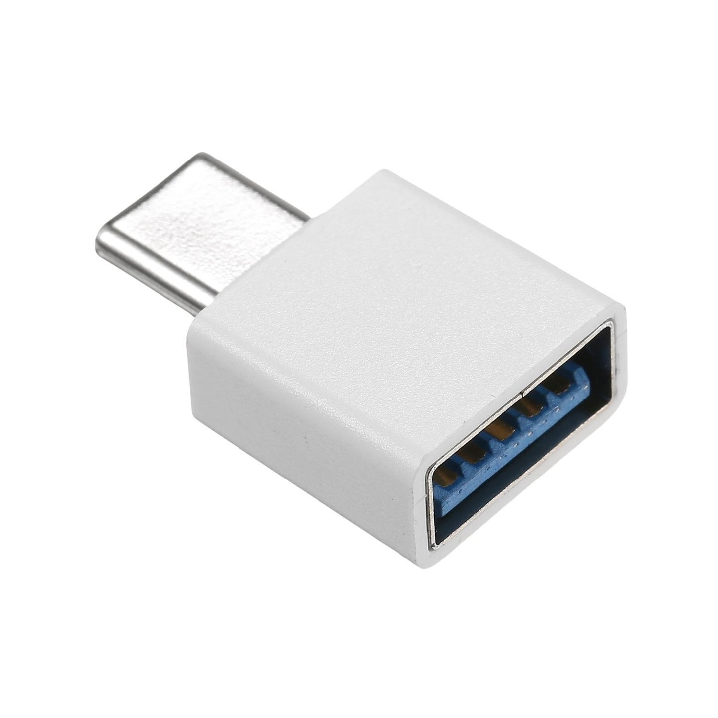 Portable OTG USB 2.0 Adapter - Mini Aluminum for iOS Devices, Black