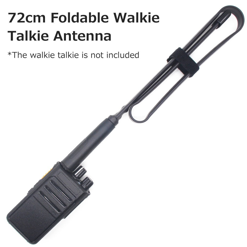High Gain Foldable Walkie Talkie Antenna SMA-Male 108cm 144/430MHz Wide Compatibility