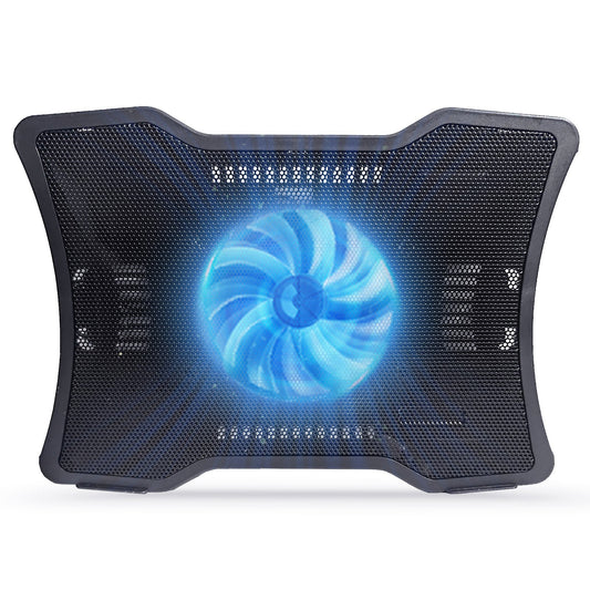 Compact Laptop Cooling Pad with Silent Fan & Dual USB Ports for 14-inch Laptops