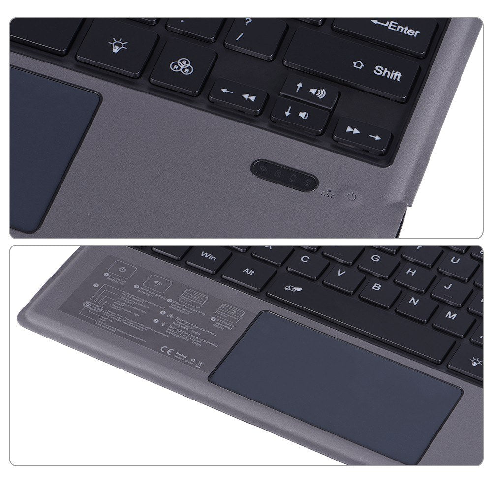 Ultra-Thin Wireless Bluetooth Keyboard with Backlight & Large Touchpad for Surface Pro 3-7