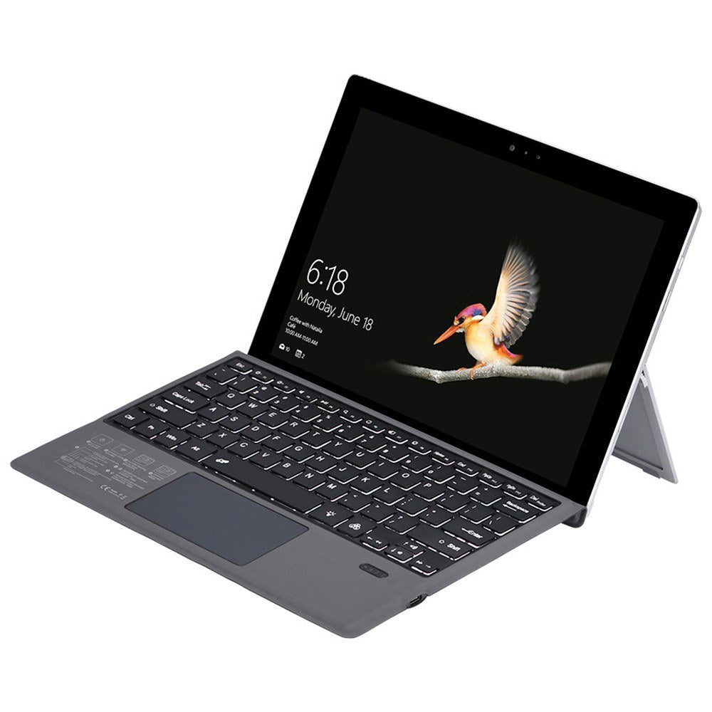 Ultra-Thin Wireless Bluetooth Keyboard with Backlight & Large Touchpad for Surface Pro 3-7