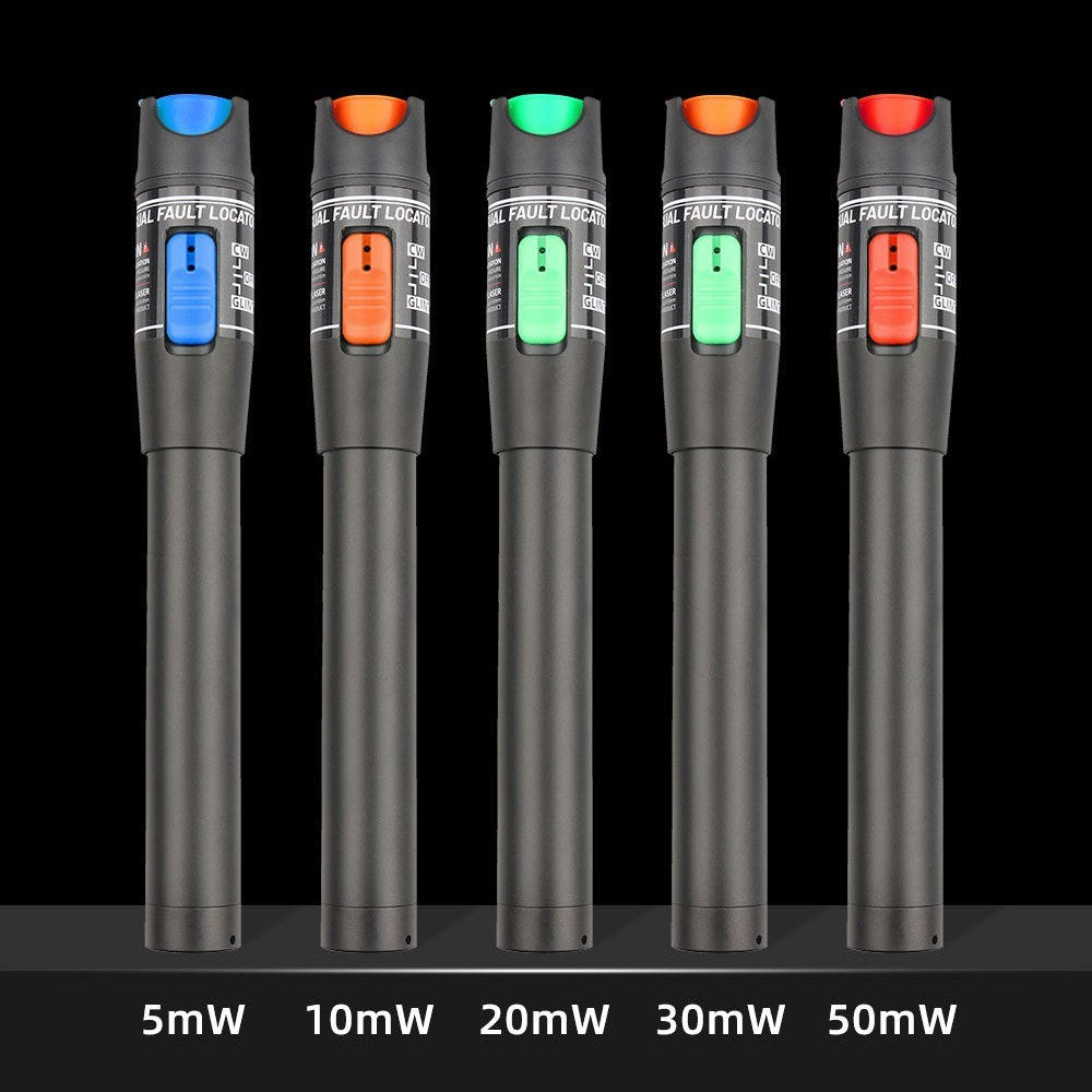 Portable 10mW Optical Fiber Tester Pen - Red Light Visual Fault Locator with 2.5mm FC/SC/ST Interface