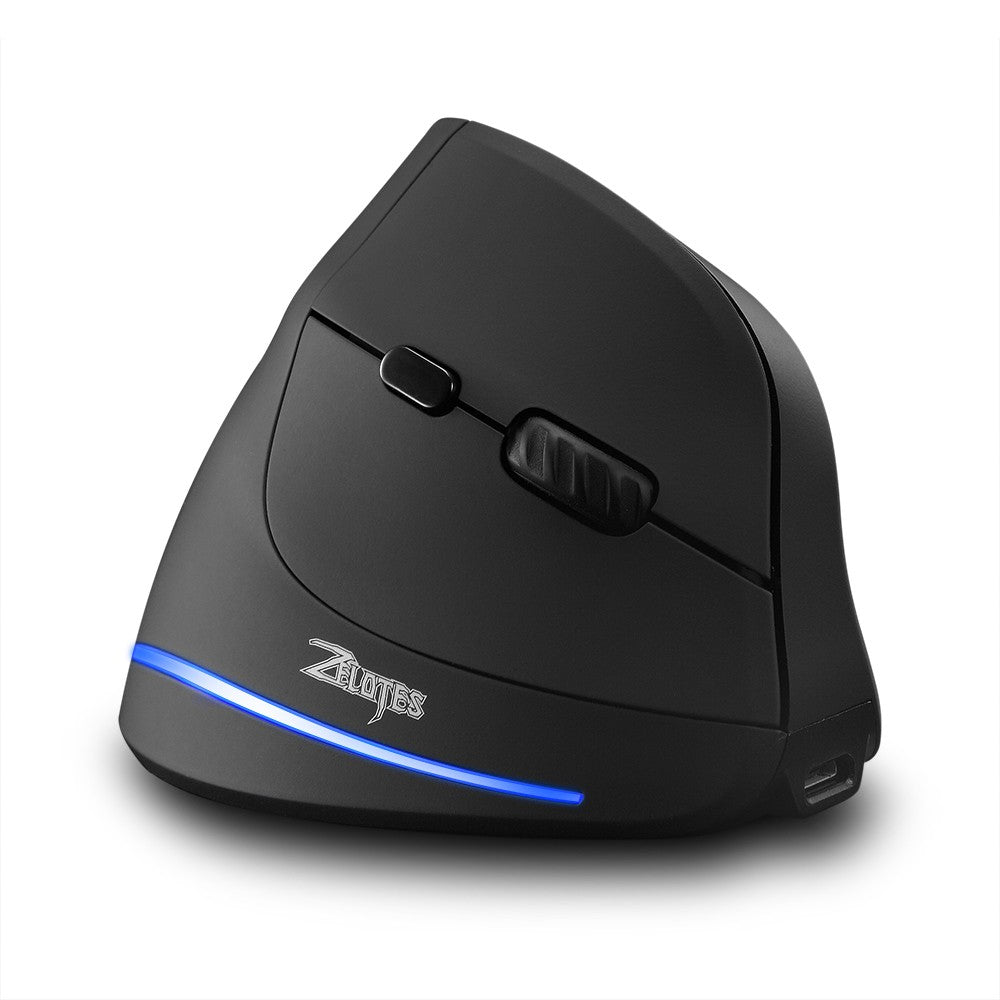 ZELOTES F-35B Three-Mode Wireless Ergonomic Gaming Mouse – 2.4G, BT3.0, BT5.0, Adjustable DPI for PC/Laptop