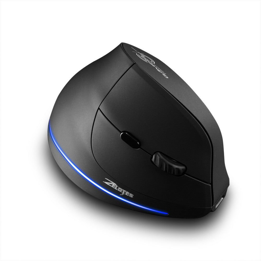 ZELOTES F-35B Three-Mode Wireless Ergonomic Gaming Mouse – 2.4G, BT3.0, BT5.0, Adjustable DPI for PC/Laptop