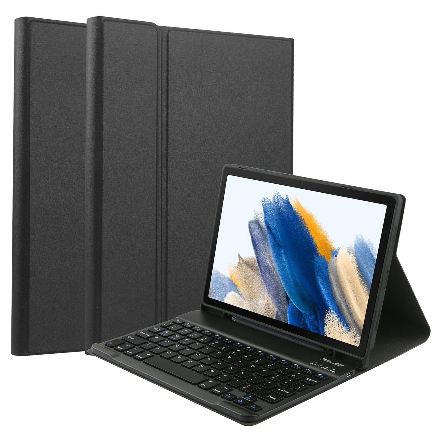 Samsung Galaxy Tab A8 10.5 Tablet Case with Bluetooth Keyboard, Pen Slot & Touchpad - Compatible with SM-X200/SM-X205/SM-X207