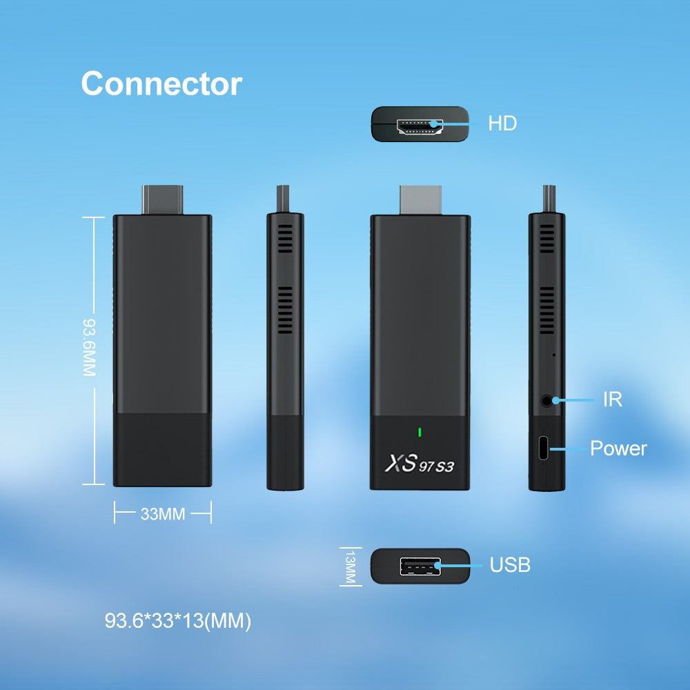 4K HDR Android 10.0 TV Stick with Remote - 1GB RAM, 8GB ROM Streaming Media Player