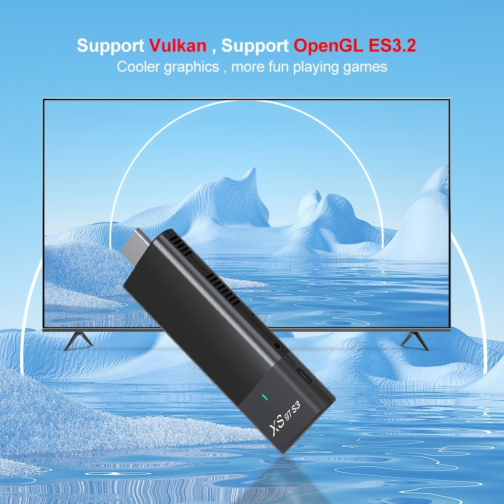 4K HDR Android 10.0 TV Stick with Remote - 1GB RAM, 8GB ROM Streaming Media Player