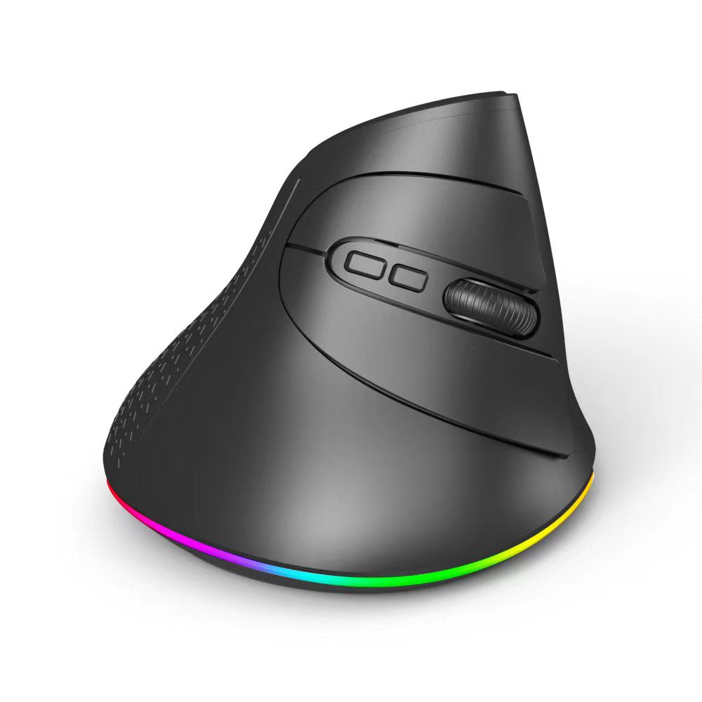 Ergonomic Vertical Wireless Gaming Mouse, Programmable with 2.4G & Bluetooth Connection