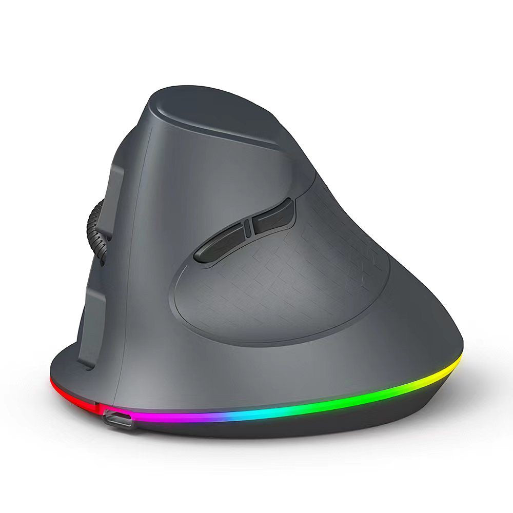 Ergonomic Vertical Wireless Gaming Mouse, Programmable with 2.4G & Bluetooth Connection
