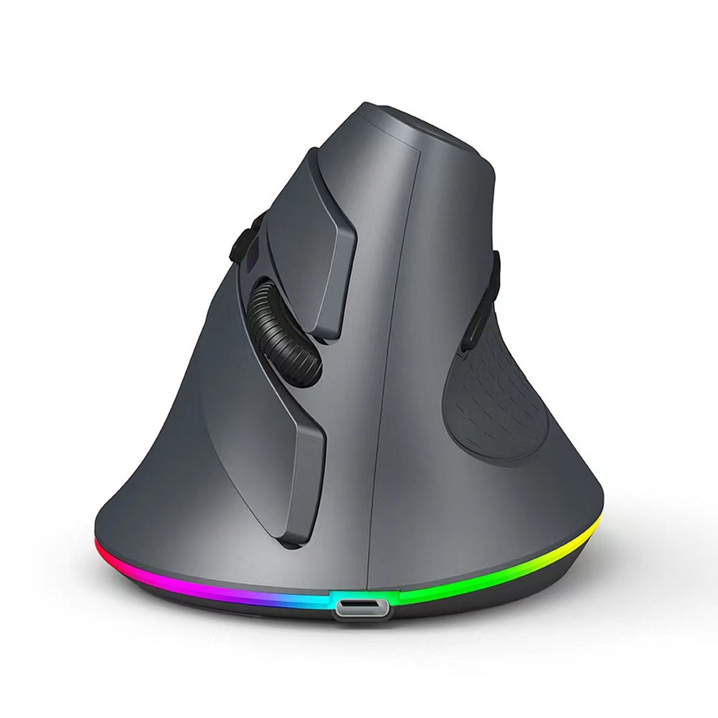 Ergonomic Vertical Wireless Gaming Mouse, Programmable with 2.4G & Bluetooth Connection