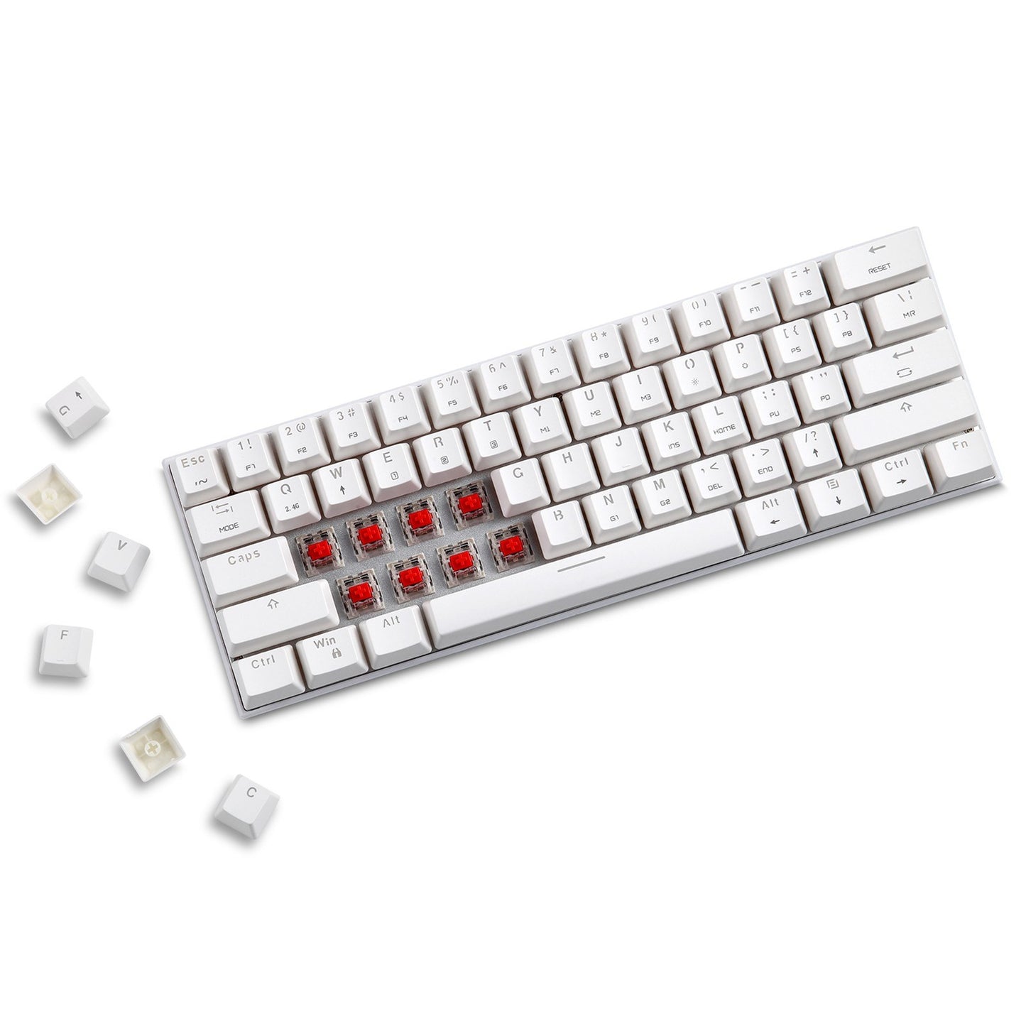 Motospeed SK62 Bluetooth Wireless Mechanical Gaming Keyboard - 61 Keys, RGB Backlight, Blue Switch, Macro-Drive, for Laptop & PC