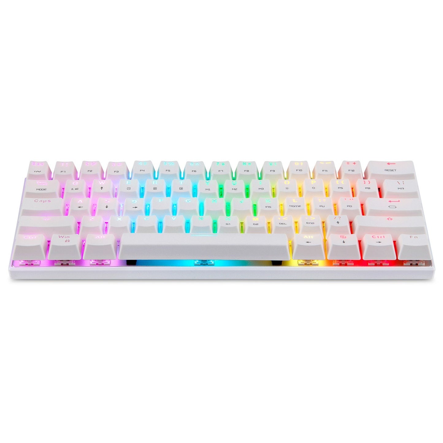 Motospeed SK62 Bluetooth Wireless Mechanical Gaming Keyboard - 61 Keys, RGB Backlight, Blue Switch, Macro-Drive, for Laptop & PC