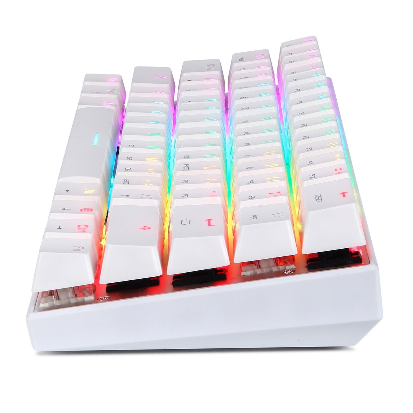 Motospeed SK62 Bluetooth Wireless Mechanical Gaming Keyboard - 61 Keys, RGB Backlight, Blue Switch, Macro-Drive, for Laptop & PC