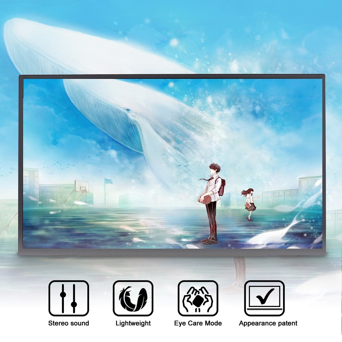 18.5 FHD 100Hz Gaming Monitor for Laptop, MacBook, Surface, PC, PS4/PS5, Xbox with Stand