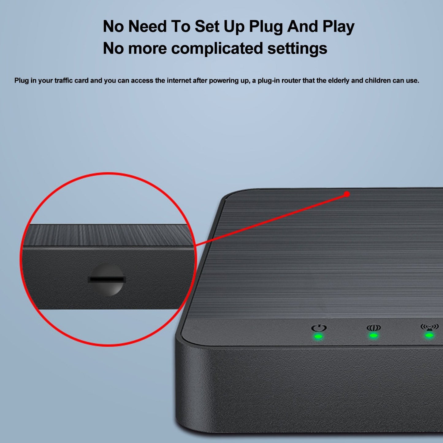 300Mbps 4G LTE WiFi Router with SIM Slot & Type-C Port for Mobile Hotspot