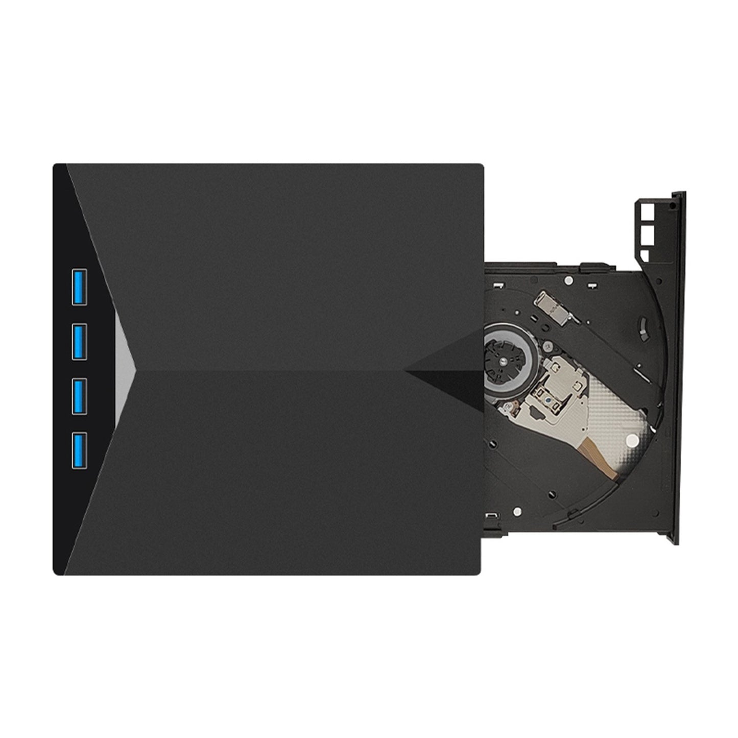 Portable External CD/DVD Drive for Laptop - USB 3.0 & Type-C, 7-in-1 Multifunctional CD Burner & Player