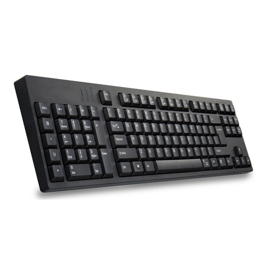 Left-Handed Ergonomic Full-Size Keyboard with Dual USB Interface for Improved Work Efficiency