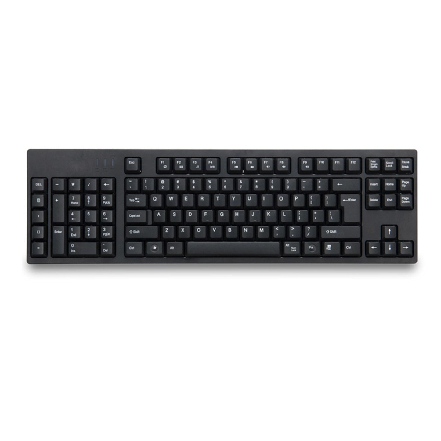 Left-Handed Ergonomic Full-Size Keyboard with Dual USB Interface for Improved Work Efficiency