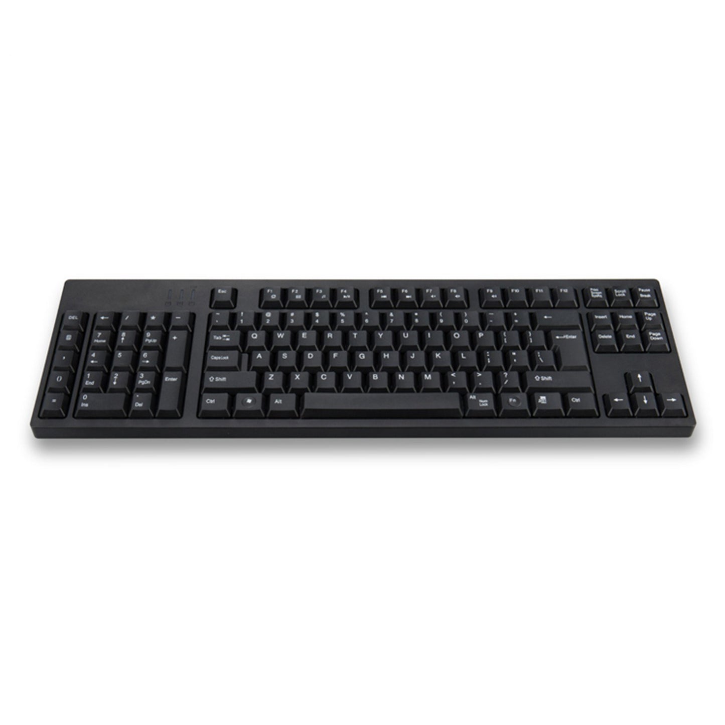 Left-Handed Ergonomic Full-Size Keyboard with Dual USB Interface for Improved Work Efficiency