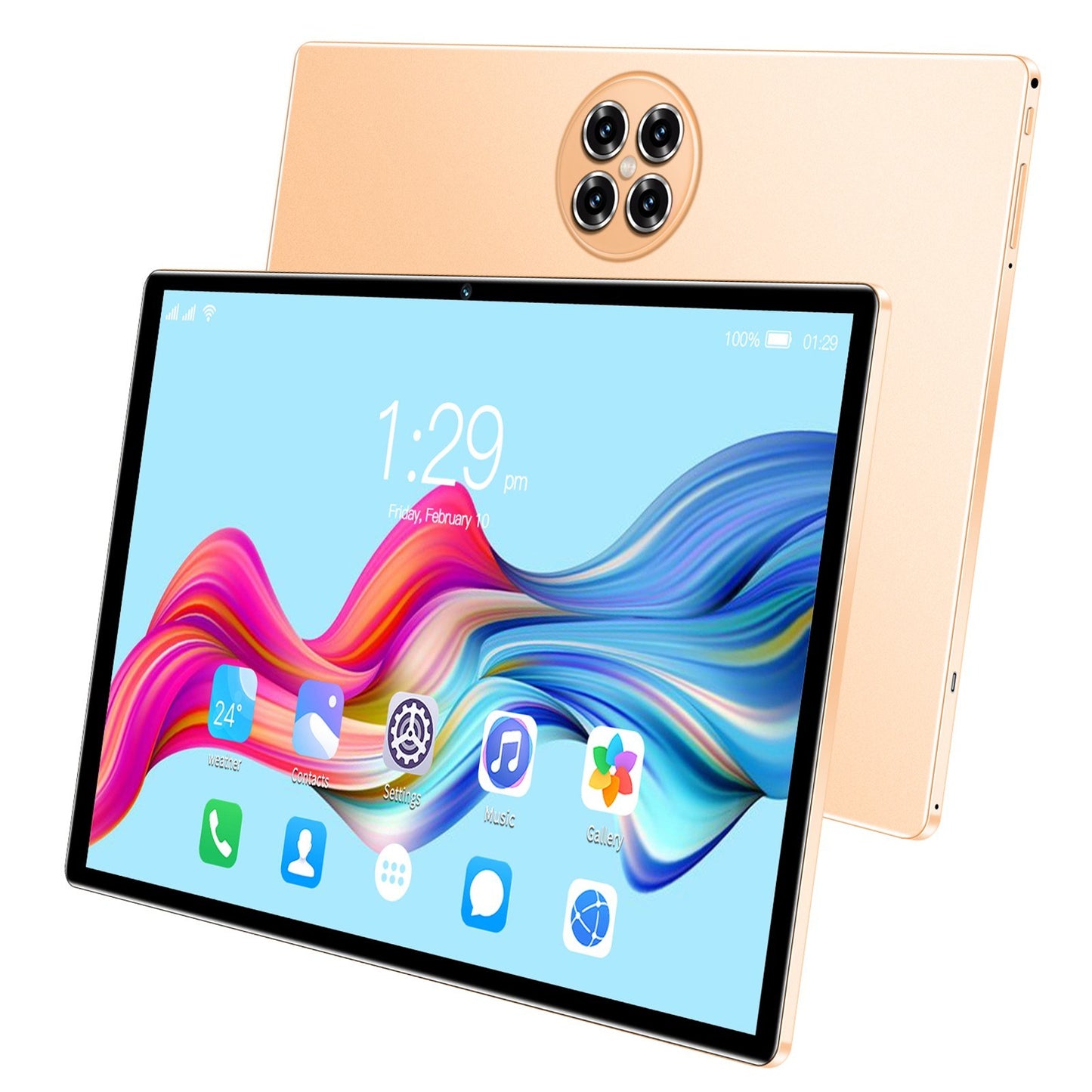 10.1 5G Tablet, 8GB+256GB, MTK6797 10-Core, 128GB Expandable, BT5.0, 7000mAh Battery