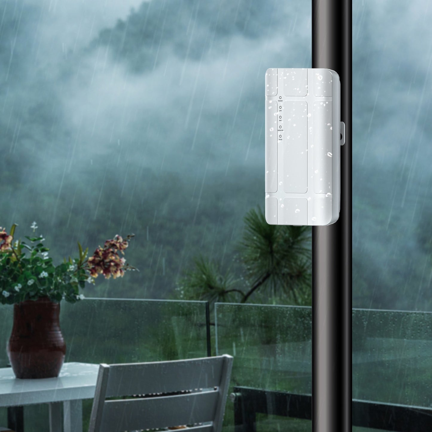 Long Range 4G Outdoor Router - High-Speed 300Mbps WiFi Extender with Dual SOC, Easy Setup & Stable Connection