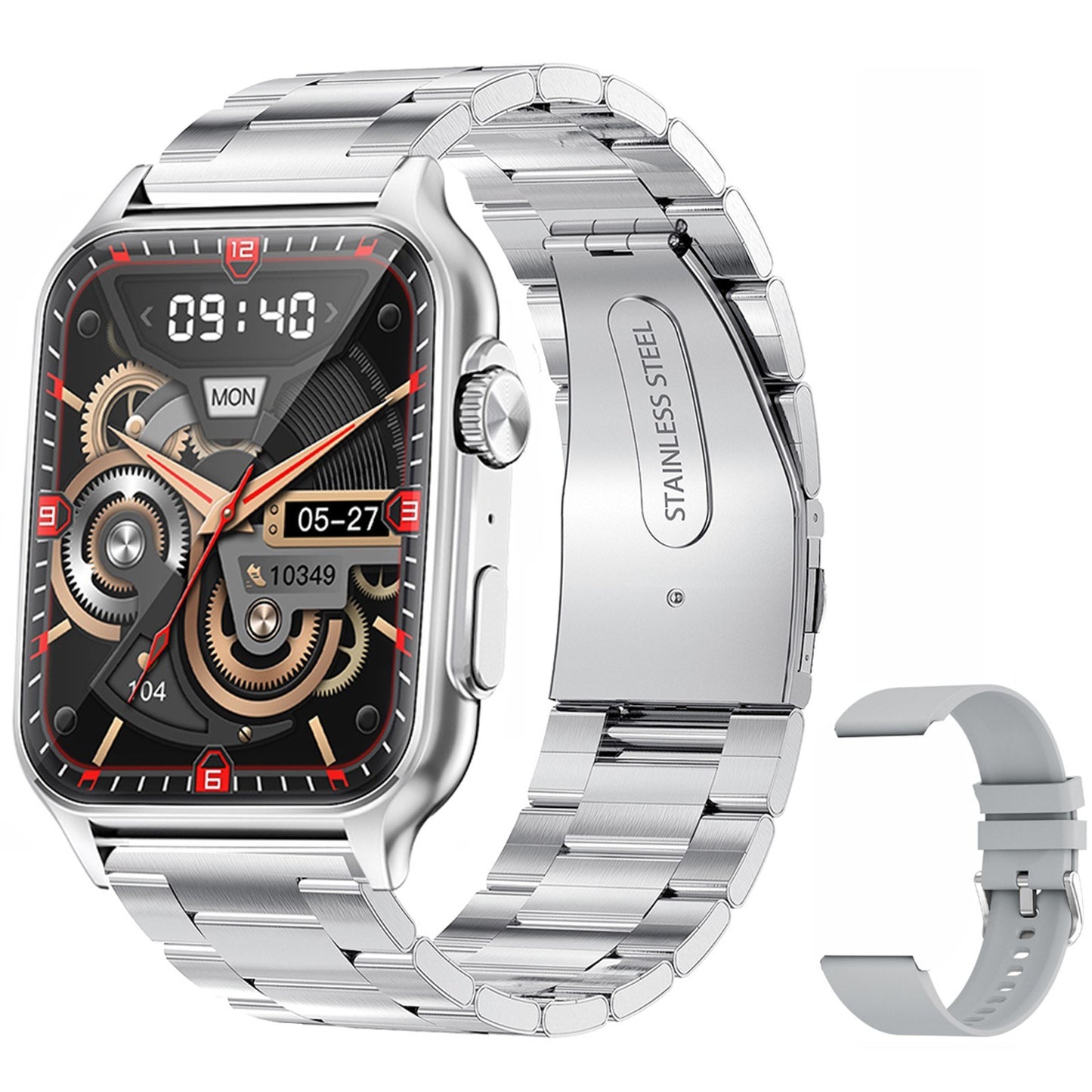 1.96 Smartwatch: Full-Screen Touch Health Monitor, IP67 Waterproof, Bluetooth Call, Multi-Sport Modes