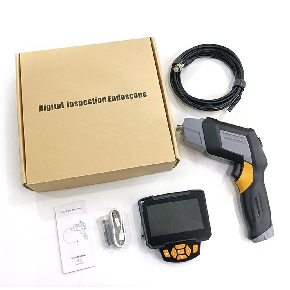 1080P Waterproof Handheld Industrial Endoscope with 4.3-inch HD Screen, 2MP Camera, IP67 Rating, 2000mAh Battery, Efficient Image Transmission