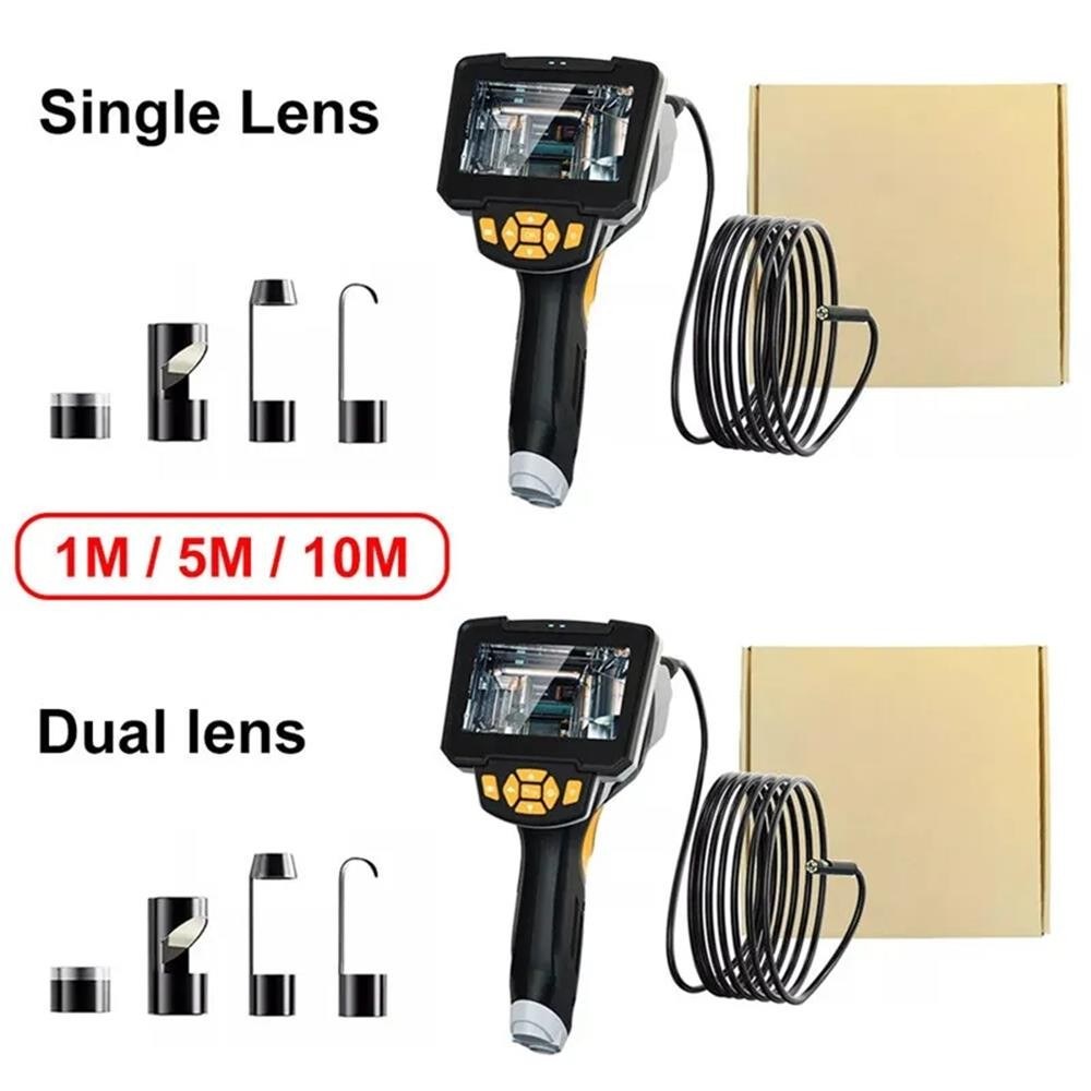 1080P Waterproof Handheld Industrial Endoscope with 4.3-inch HD Screen, 2MP Camera, IP67 Rating, 2000mAh Battery, Efficient Image Transmission