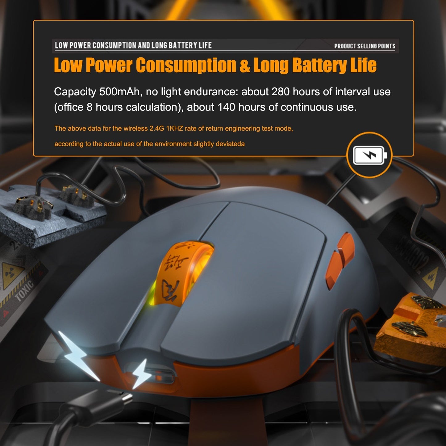 Darmoshark M3 Pro Tri-Mode Wireless/Wired Gaming Mouse, 26000 DPI, Optical, Rechargeable, Custom Drivers, Large Battery