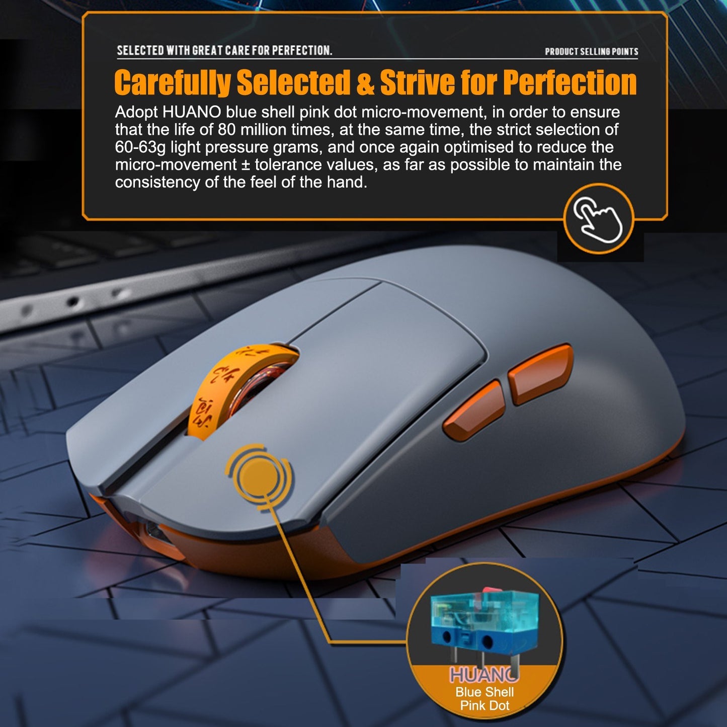 Darmoshark M3 Pro Tri-Mode Wireless/Wired Gaming Mouse, 26000 DPI, Optical, Rechargeable, Custom Drivers, Large Battery