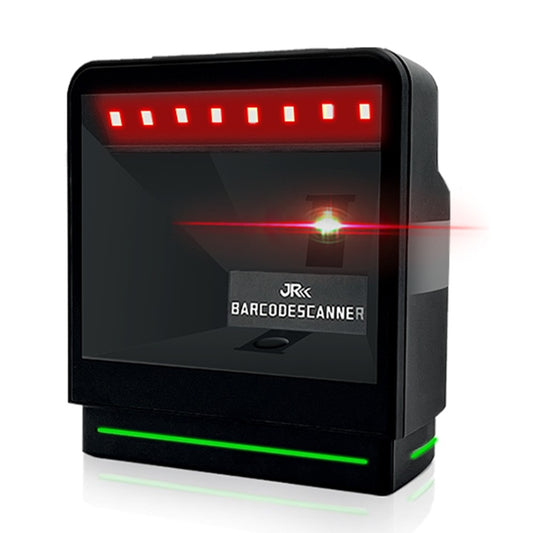 Omnidirectional Desktop Barcode Scanner: 1D/2D QR Code Reader with Hands-Free Auto-Sensing & USB Plug-and-Play for Stores & Warehouses