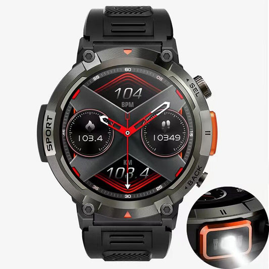 Smart Watch 1.45 HD Screen, Sports Health & Sleep Monitor, IP67 Waterproof, BT5.0, 9-Day Battery, Multi-Sport Modes, Unisex