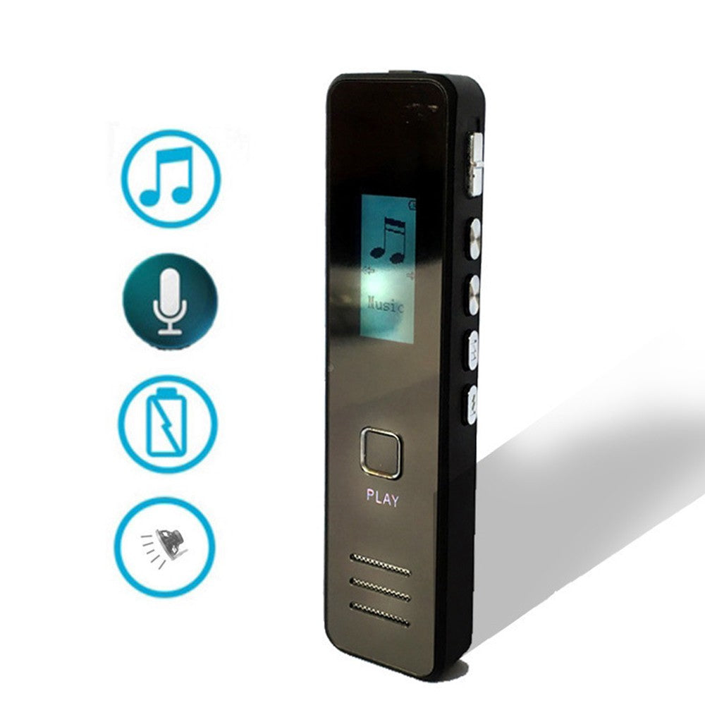 Compact Digital Voice Recorder with External Speaker for Lectures, Meetings & Interviews