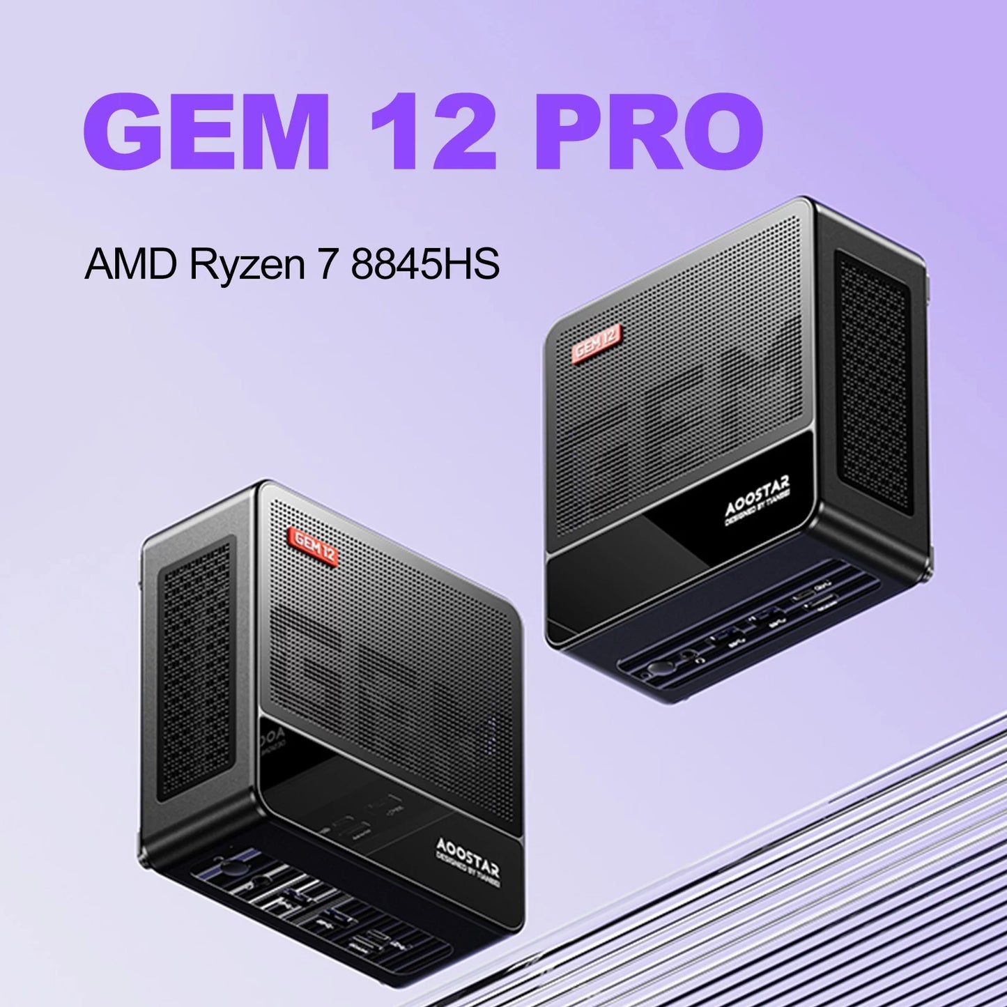 AOOSTAR Mini PC - Ryzen 7 8845HS, 32GB RAM, 1TB SSD