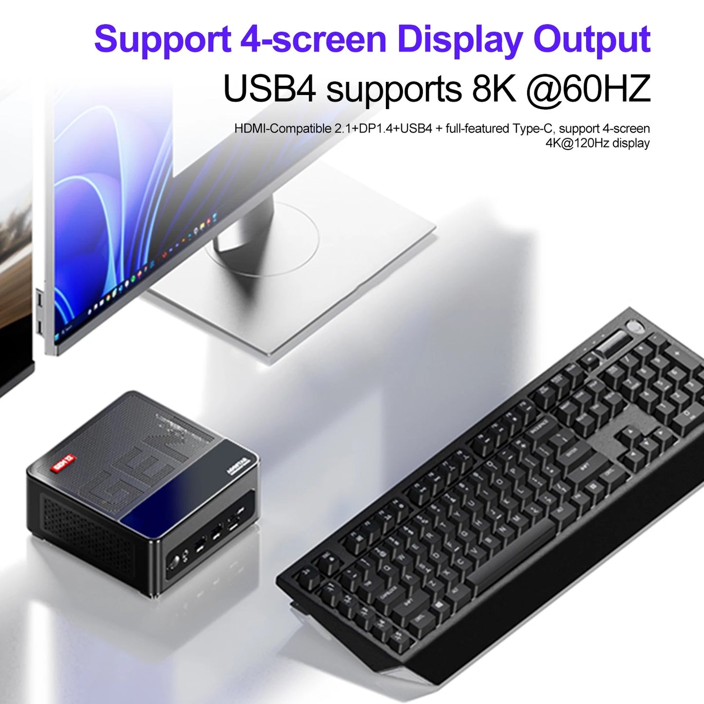 AOOSTAR Mini PC - Ryzen 7 8845HS, 32GB RAM, 1TB SSD