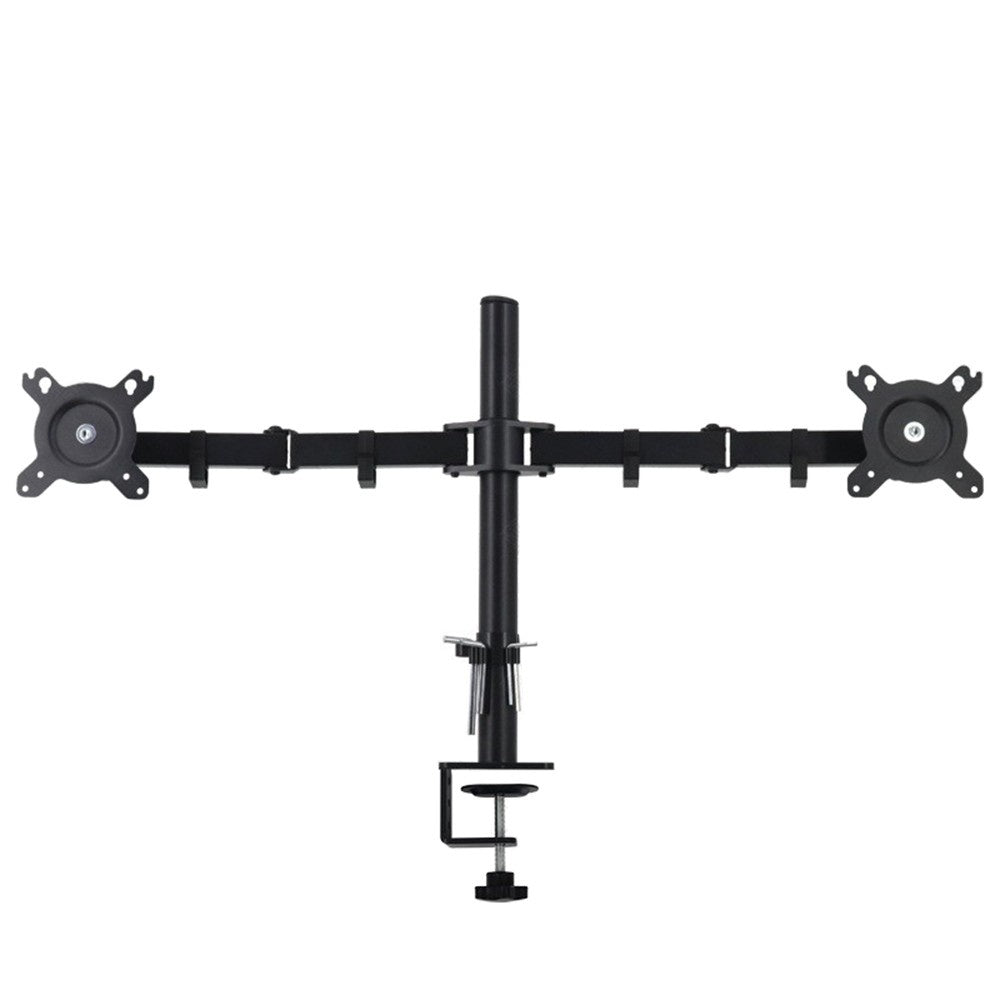 Aluminum Dual Monitor Stand 360° Rotating Adjustable Mount for 17-32 Inch Screens - PM100