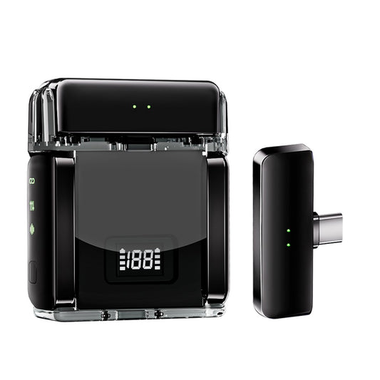 Dual Channel Wireless Lapel Microphone with Charging Case for Interviews & Live Streaming