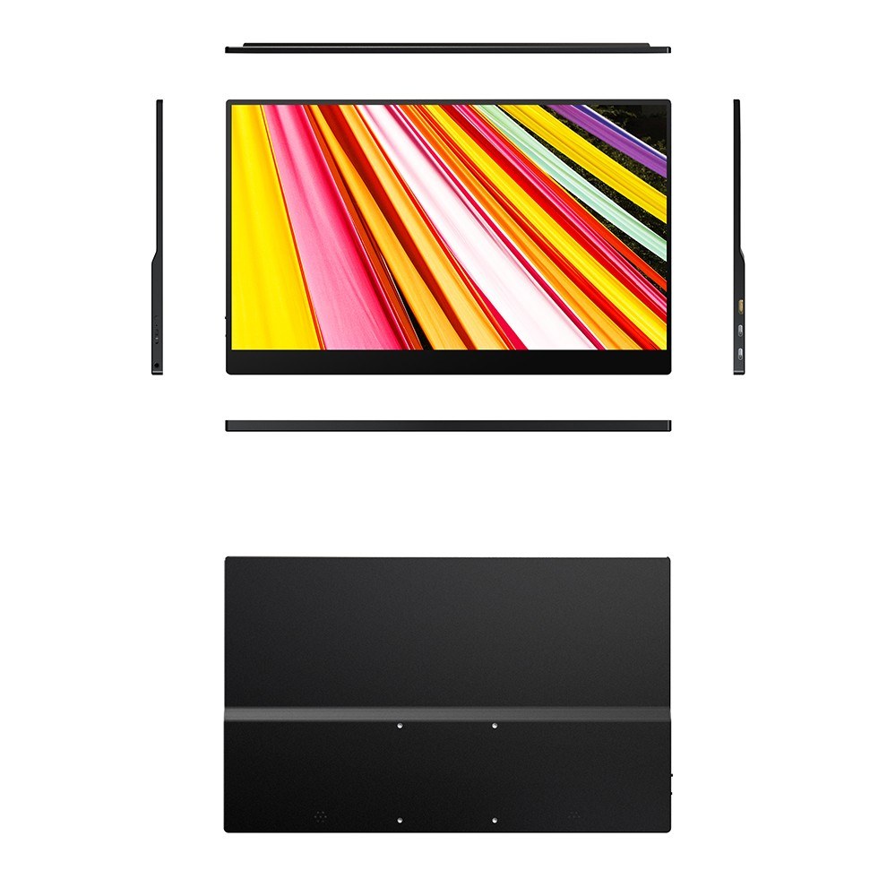15-Inch Portable FHD 1080P IPS Gaming Monitor with Dual Speakers HDR - Ultra-Slim External Display for Laptop/PC/Smartphones